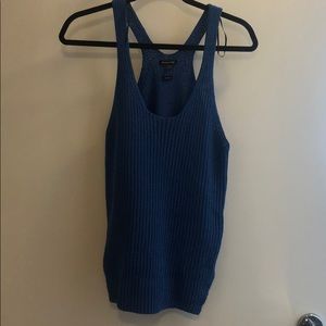 Massimo Dutti electric blue knit tank
